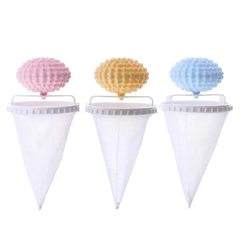 2-in-1 laundry ball hair removal machine, floating velvet filter bag, reusable laundry ball, clothes and hair cleaning tool
