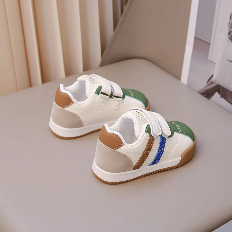 Boys Baby Shoes Four Seasons Models Soft Boys Girls Argyle Shoes 0-6 Years Old Green Children's Single Shoes Small Kids Sneakers