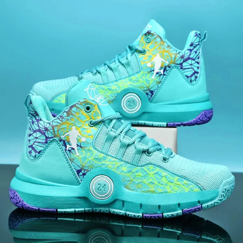 High Quality Basketball Shoes Men Sneakers Boys Basket Shoes Autumn High Top Anti-slip Outdoor Sports Shoes Trainer Male Summer