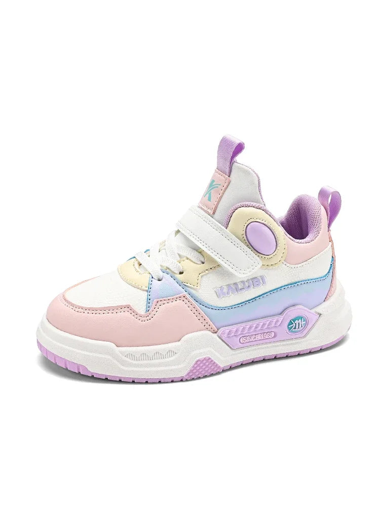 Fashion Children's Sneakers Kids Design White Non-slip Casual Shoes for Boys Girls Hook Breathable Trainers Toddler Outdoor Shoe