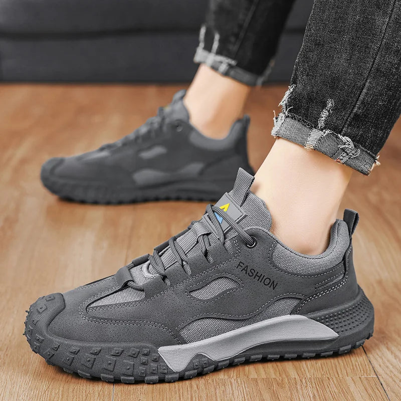 Men's casual sports shoes, soft sole with anti-slip properties, safety shoes for work in the outdoors, outdoor work and leisure   (Available)