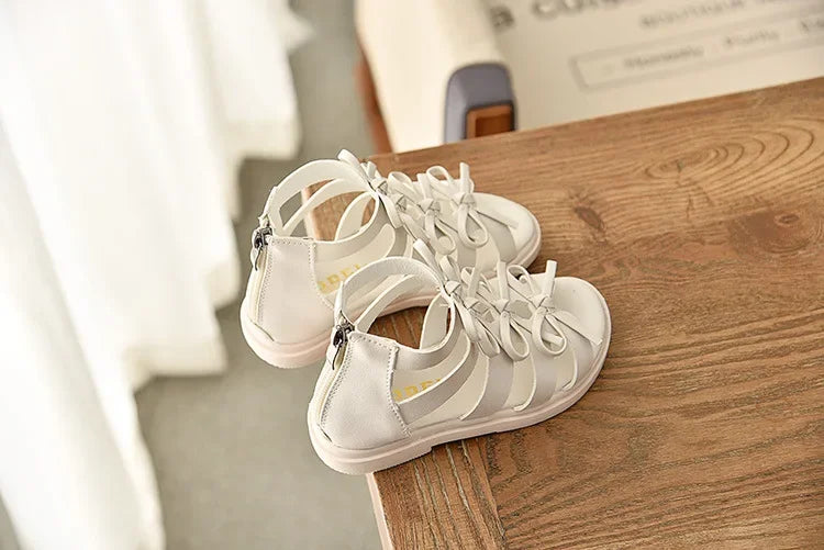 New Summer Kids Sandals for Girl Outdoor Beach Shoes Girls Gladiator Sandals Small Cute Bowknot Baby Toddler Girl Sandals 21-36