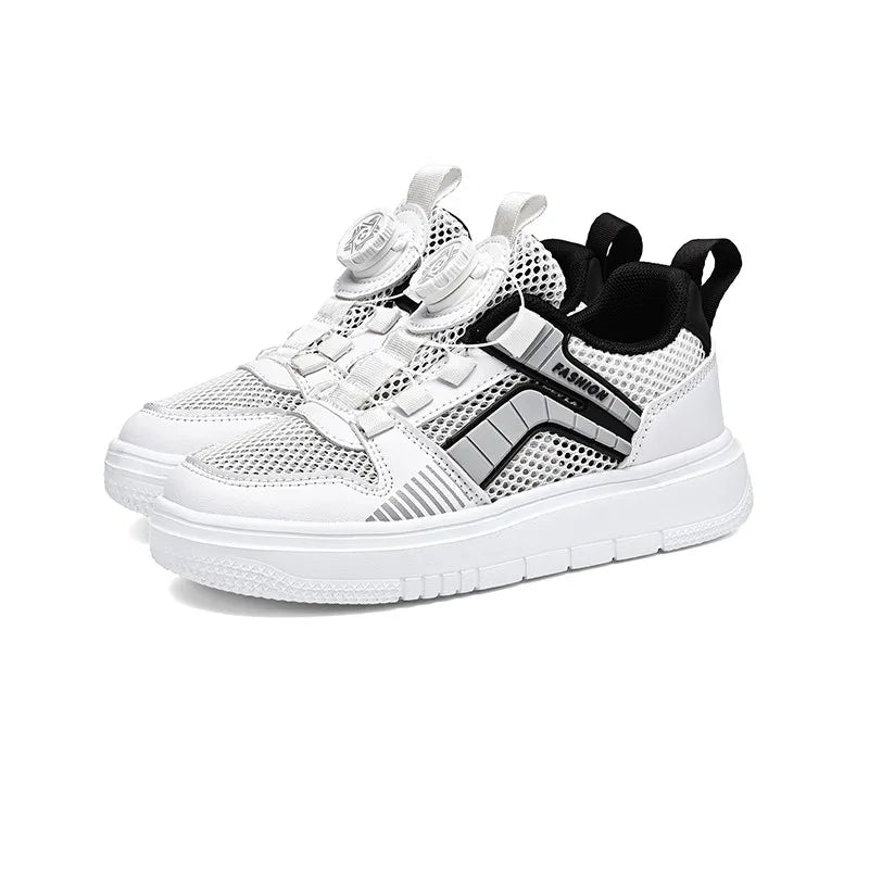 Boys' Shoes 2024 new summer kids' sneakers Girls' mesh breathable hollowed-out running single mesh shoes for big kids