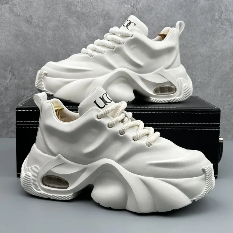 Men Shoes Designer Luxury Casual Sneakers Breathable Platform Shoes for Men Fashion Height Increasing Comfortable Non-slip Shoes