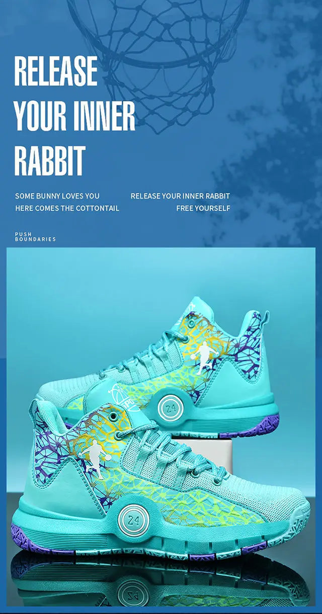 High Quality Basketball Shoes Men Sneakers Boys Basket Shoes Autumn High Top Anti-slip Outdoor Sports Shoes Trainer Male Summer