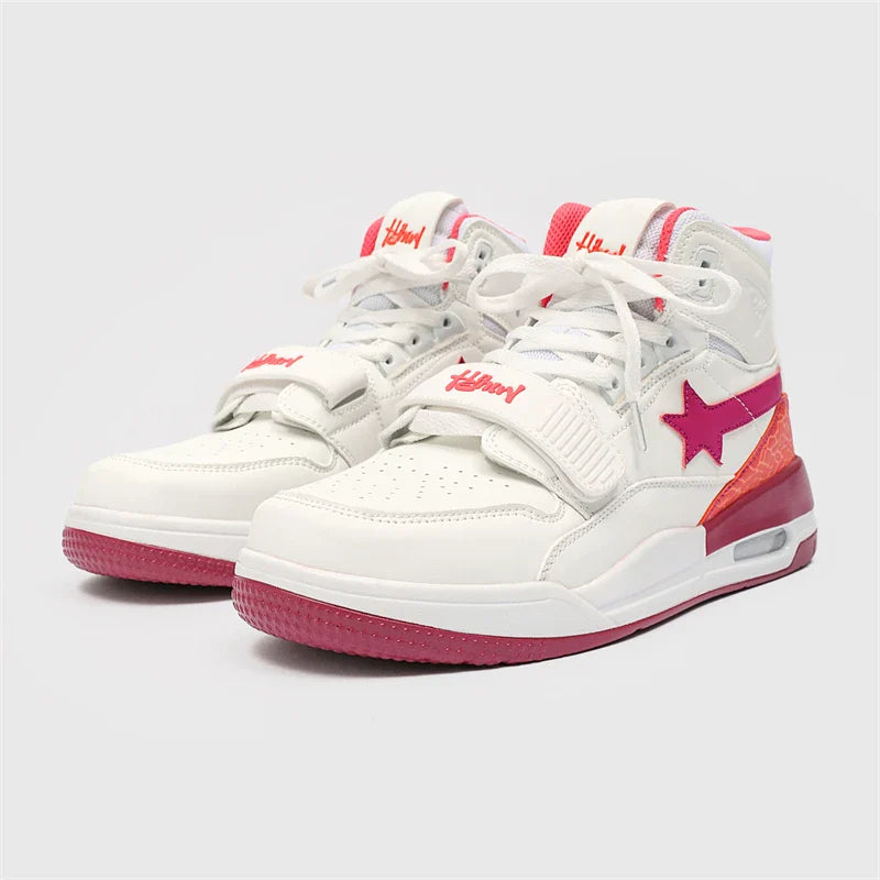 Mens Casual Sneakers High-tops Sneakers Trendy Boys Basketball Sports Tennis Shoes Outdoor Off-road Shoes Couple Sneakers