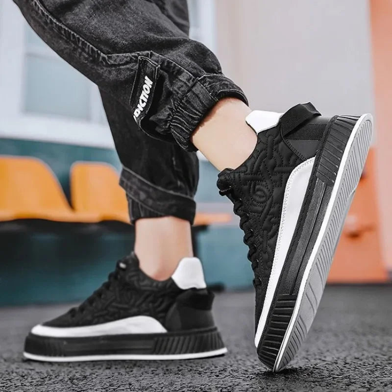 Men Sneakers Fashion Trend Luxury Brand Casual Flat Shoes Vulcanize Shoe Male Outdoors Non-slip wear-resistant Hiking Shoes 2023 (Available)