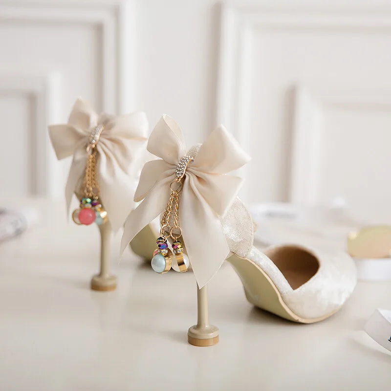 New Girls Leather Shoes Wedding Party Shoes Children Stiletto Heels Shoes High Heels Princess Sweet Sandals For Girls Size 28-39