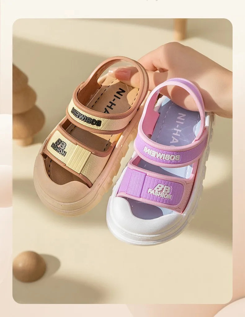 New Children's Sandals for Summer Girls and Boys in the Bathroom, Soft Bottom Cartoon Baby sandals for Home Use3483