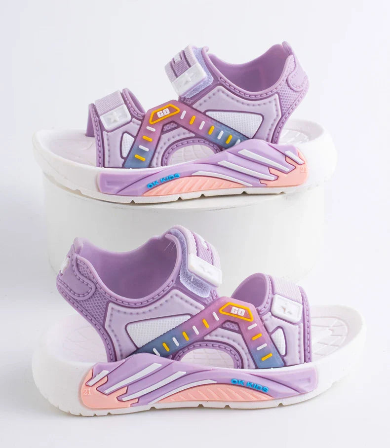 Summer Kids' Sandals Unisex Soft Bottom Casual Beach Shoes for Primary School Students Boys & Girls