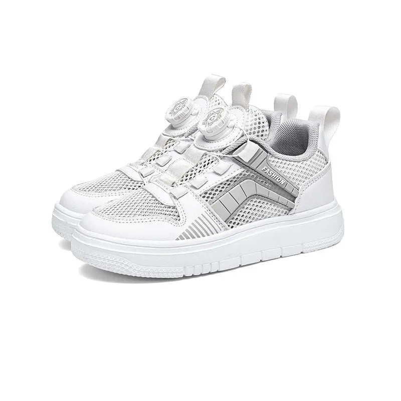 Boys' Shoes 2024 new summer kids' sneakers Girls' mesh breathable hollowed-out running single mesh shoes for big kids
