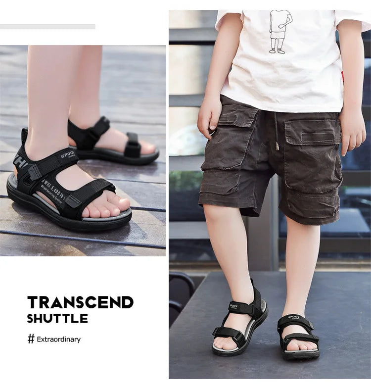 2024 Summer Kids Sandals Breathable Boys Sandals Soft Comfortable Children's Shoes Outdoor Beach Girls Lightweight Slippers