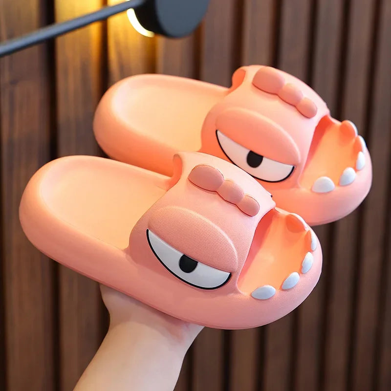 New Children's Slippers Boys Girls Baby Summer Sandal Dinosaur Cartoon Home Indoor Bath Beach Shoes Kids Soft Slip-on Slippers