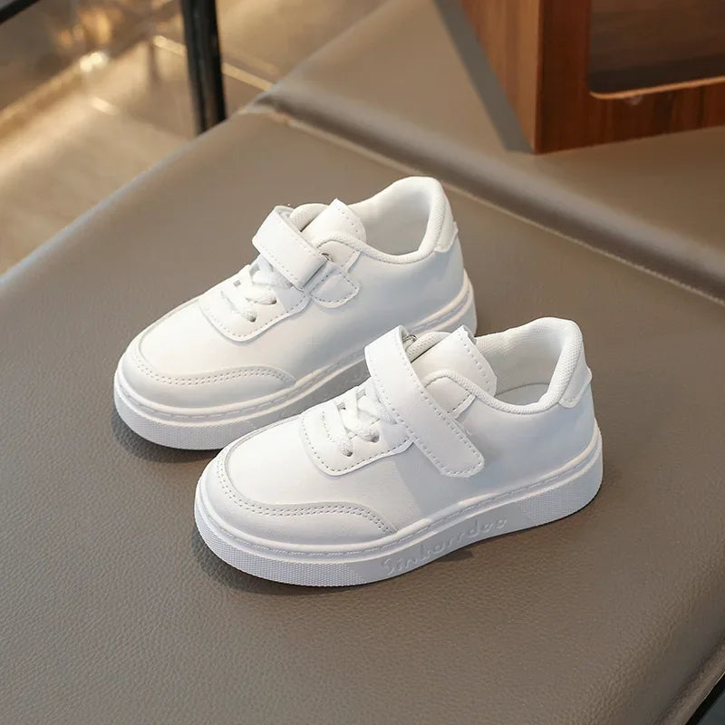 Boys White Shoes for Children Girls Unisex Kids Skate Sneakers Casual Fashion Classic for School Rubber Anti-skid Breathable New