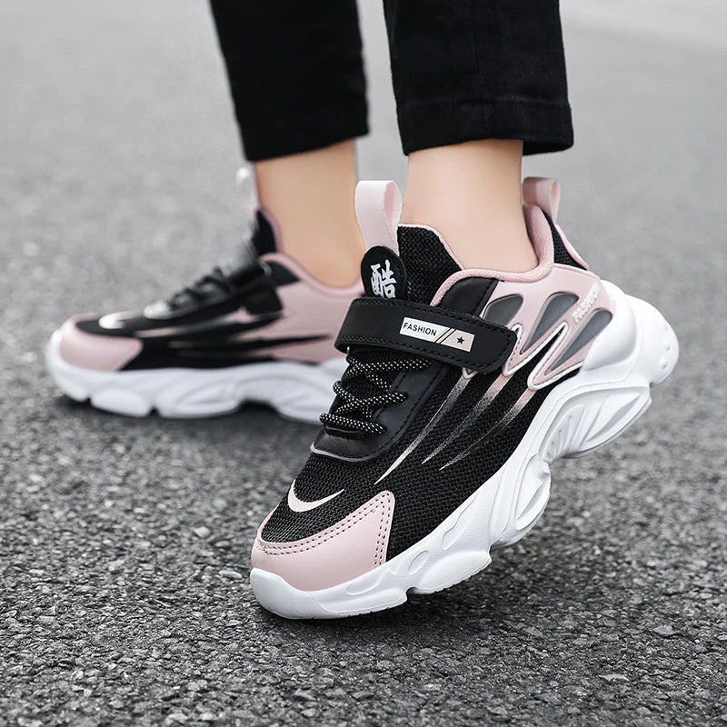 Children's Sports Shoes Summer Classic Outdoor Mesh Breathable Anti Slip Lightweight Running Shoes for Boys and Girls