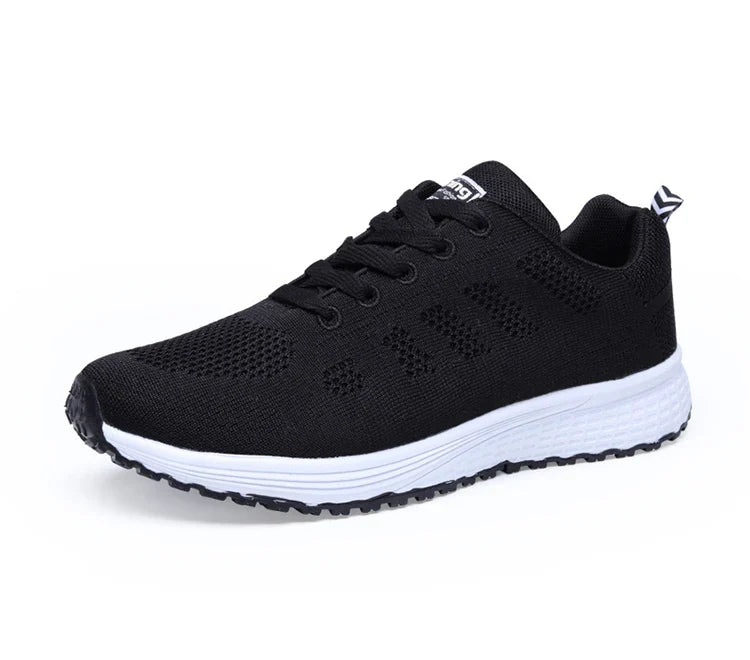 Woman Sneakers Shoes Fashion Lace Up Women's Sneakers Offers Solid Women's Sports Shoes Non-Slip Footwear Shoes For Women