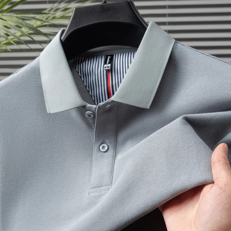 100% cotton high-quality brand summer new comfortable and breathable polo shirt men's golf business casual hot selling short top