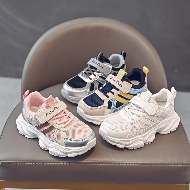 Spring Autumn New Boys Kids Sport Shoes Girl Baby Toddler Mesh Breathable Casual Running Shoes Soft Soled Children Sneakers