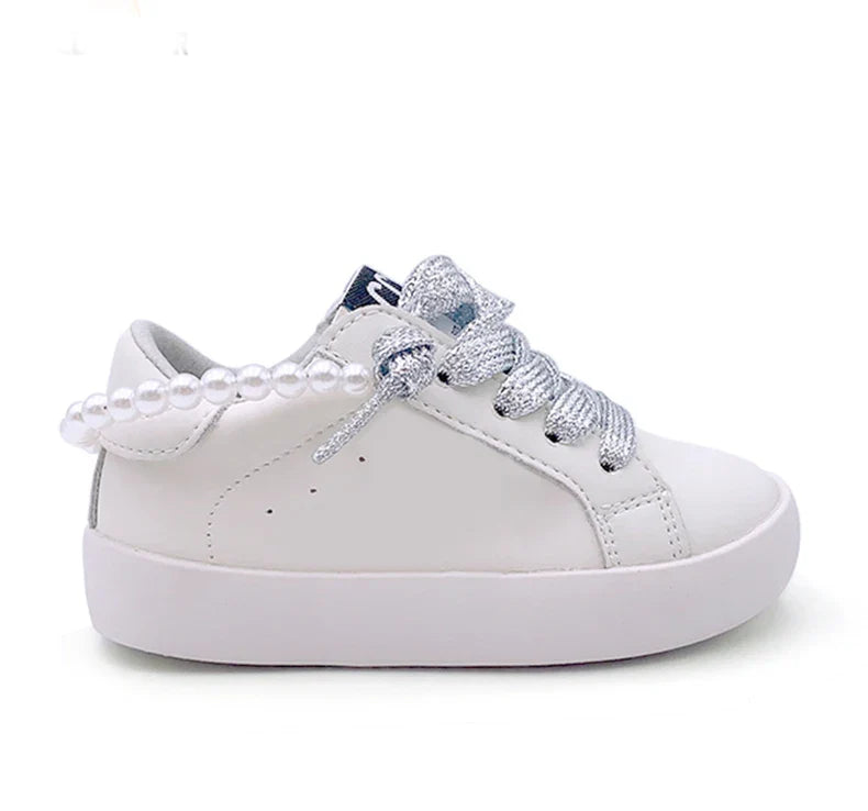 Girls Sneakers Spring Autumn Kids Fashion Brand Sport Running Chunky Trainers Baby Children Casual Glittler Star Shoes Soft Sole