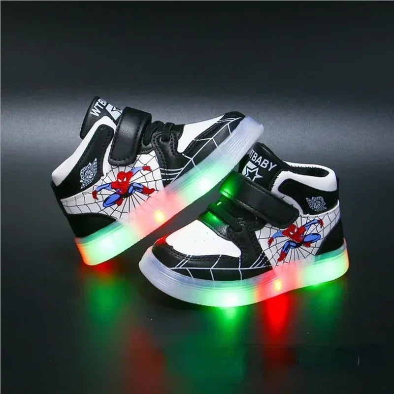 Children's Led Light Shoes Fashion  Boys Sneakers Girls Casual Shoes Breathable Kids Sport Shoes