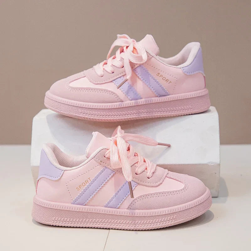 Kids Sneakers for Girls 2025 Spring Autumn New Boys Sneakers Fashion Patchwork Versatile Children Causal Tennis Shoes Hook Loop