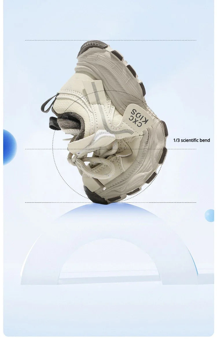 Boys Casual Shoes Non Slip Children Fashion School Walking Running Shoes Sport Kids Leather Sneakers Four Season Size 27-37