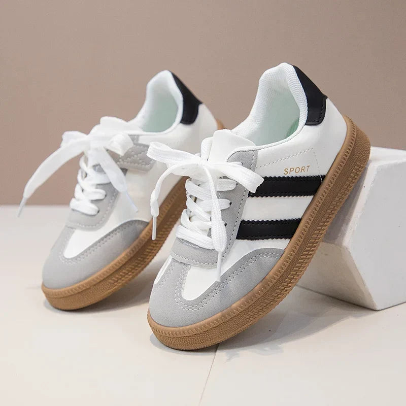 Kids Sneakers for Girls 2025 Spring Autumn New Boys Sneakers Fashion Patchwork Versatile Children Causal Tennis Shoes Hook Loop