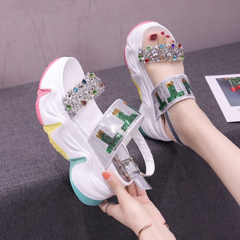 New Summer Single-Strap Height-Enhancing Sports Roman Shoes