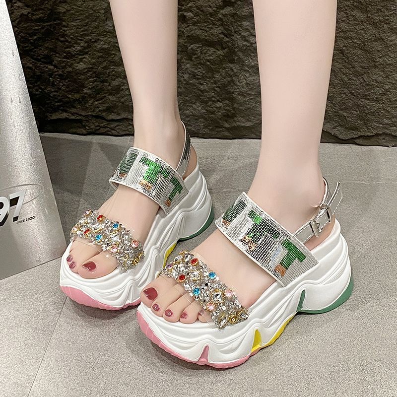 New Summer Single-Strap Height-Enhancing Sports Roman Shoes