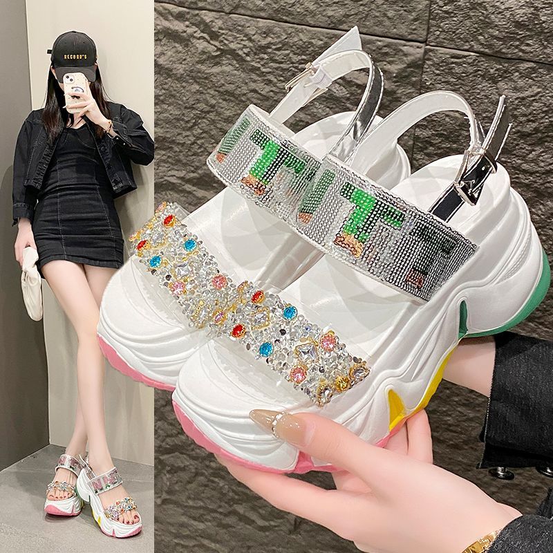 New Summer Single-Strap Height-Enhancing Sports Roman Shoes