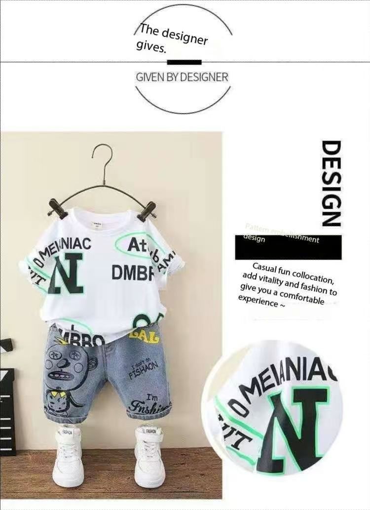 Boys Summer Clothes Handsome Children's Clothing Boys Suits (Available)