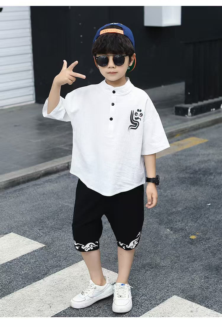 Children's Summer Clothes National Style Tang Suit