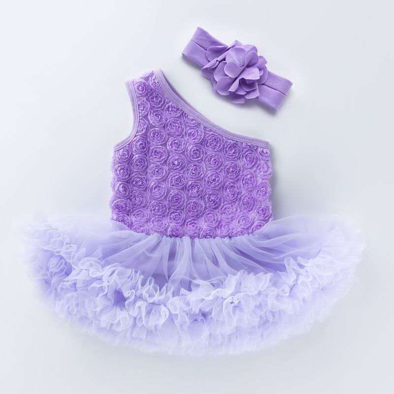 Newborn Spring Clothes Off-shoulder Girls' Dress