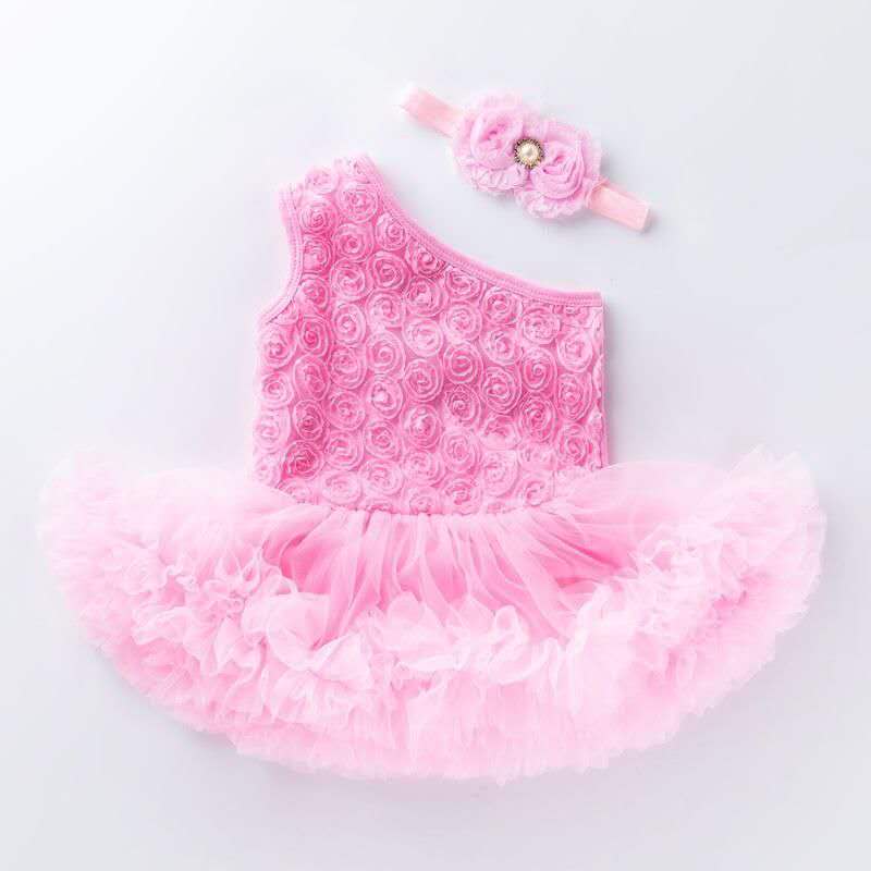 Newborn Spring Clothes Off-shoulder Girls' Dress