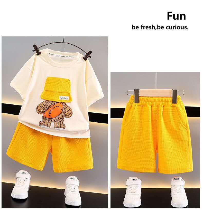 Summer Children's Thin Short-sleeved Casual Set, Cool Summer Clothes (Available)