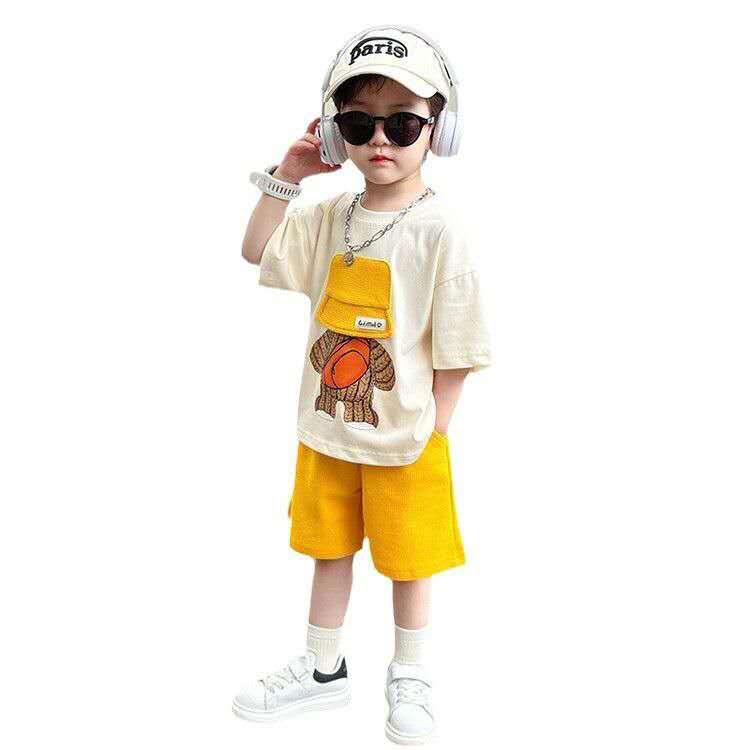 Summer Children's Thin Short-sleeved Casual Set, Cool Summer Clothes (Available)