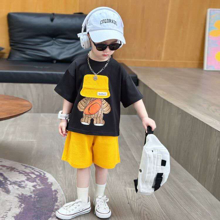 Summer Children's Thin Short-sleeved Casual Set, Cool Summer Clothes (Available)