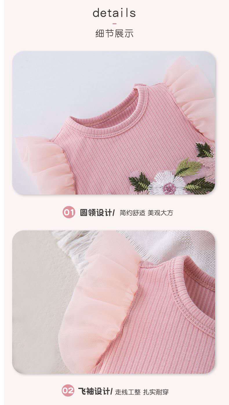 summer European and American style small flying sleeves dress ( Available )