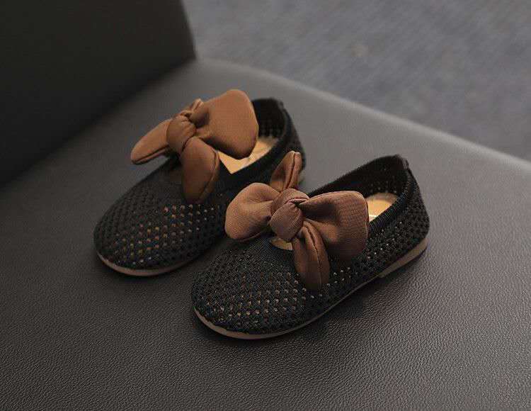 Summer New Children's Shoes Fashion Soft Bottom Baby Breathable Little Princess Hole Mesh Shoes