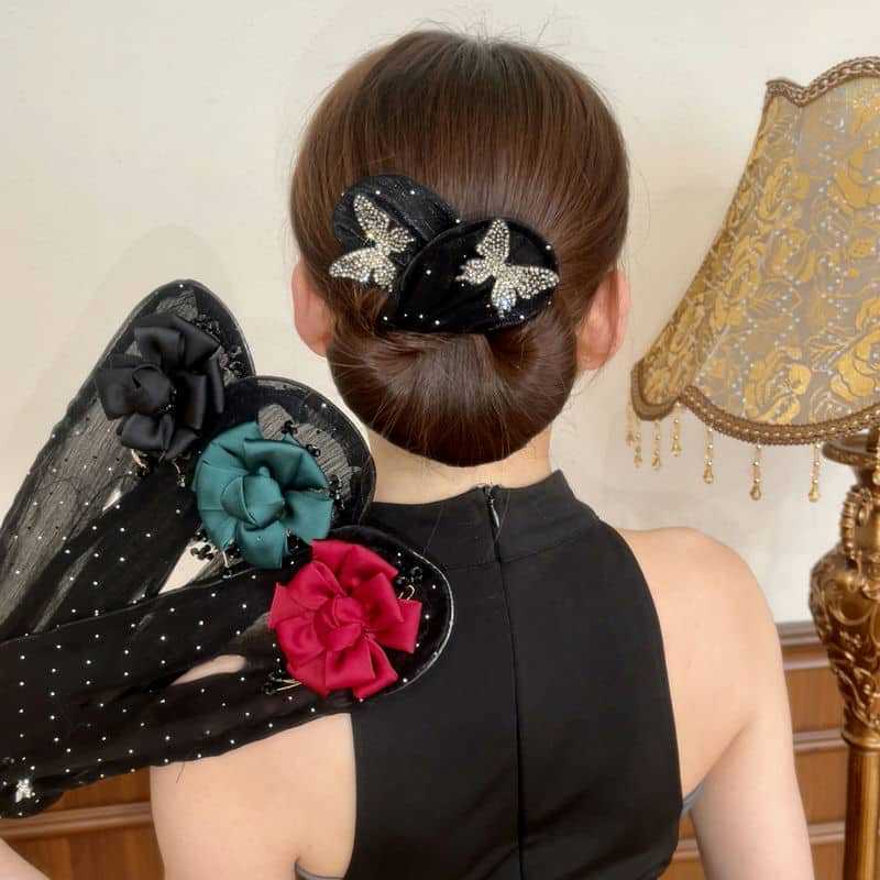 Simple head flower hair with flower buds (Available)