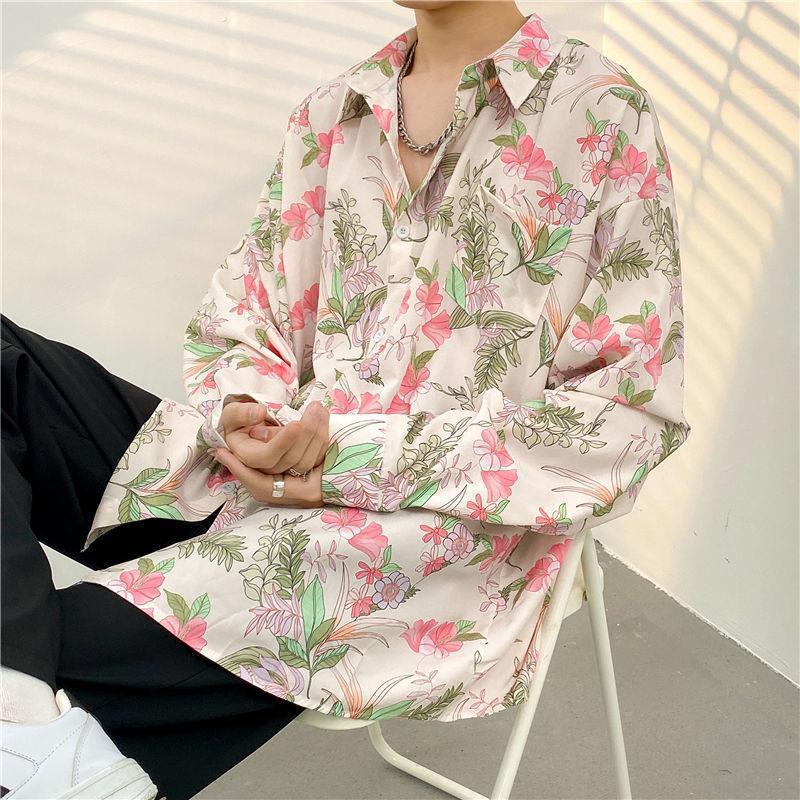 Mens Temperament Fashion Casual Printed Shirt (Available)
