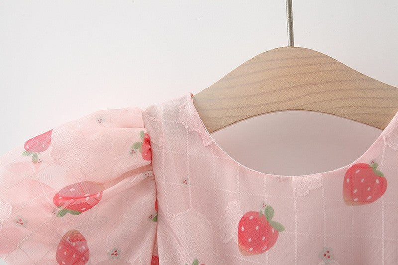 Children's Summer New Baby Girl Puff Sleeve Dress