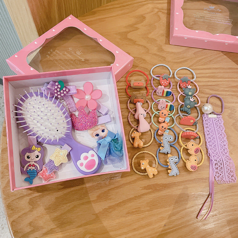 Children's Hair Accessories Set 28-piece Gift Box Girl's Headdress