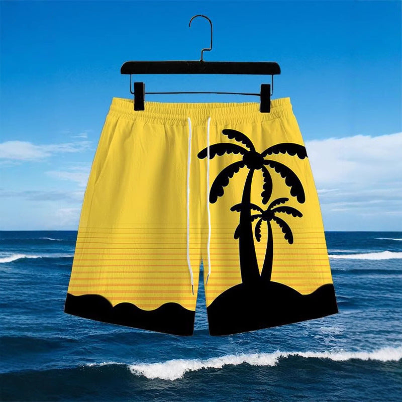Fashion Digital Printing Men's Sports Beach Pants