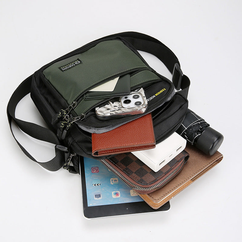 Men's Shoulder Outdoor Leisure Commute Multi-functional Crossbody Bag (Available)
