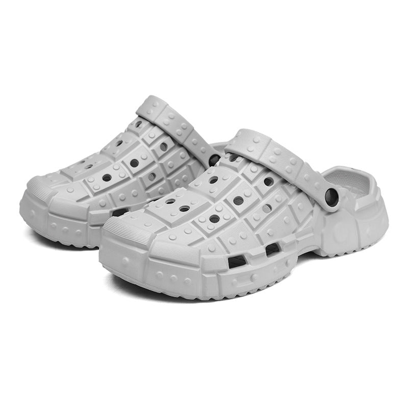 Hole Shoes Simple Non-slip Thick Bottom Wear-resistant