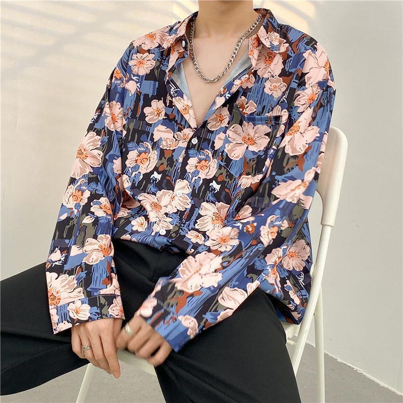 Mens Temperament Fashion Casual Printed Shirt (Available)
