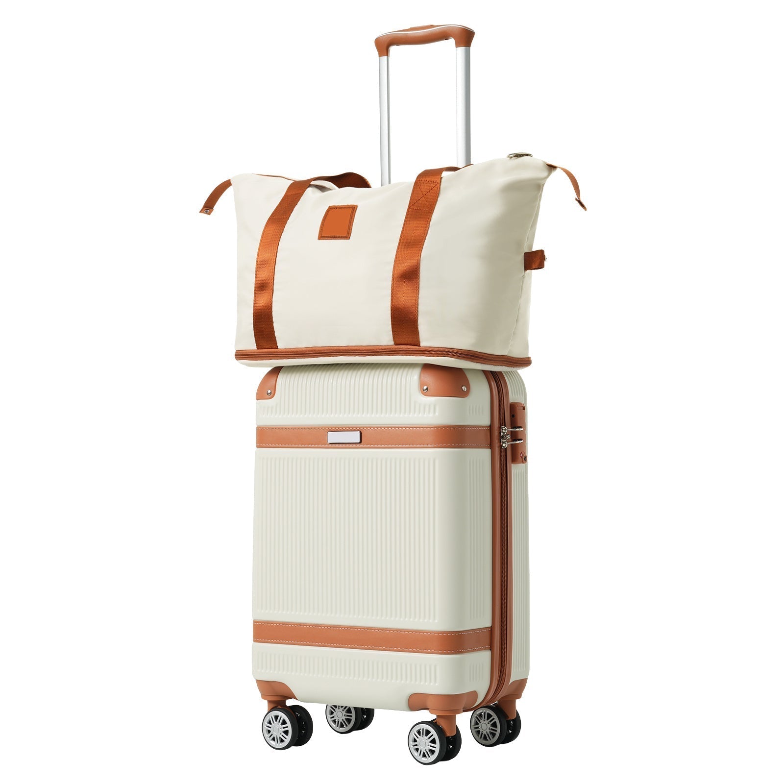 Hardshell Luggage Sets 3 Piece Carry-on Suitcase Double Spinner Wheels With TSA Lock