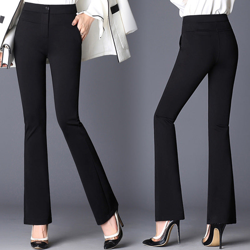 Women's Utility Trousers Spring And Autumn Models High Waist