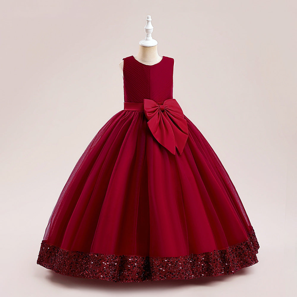 New Sequins Children's Mesh Dress